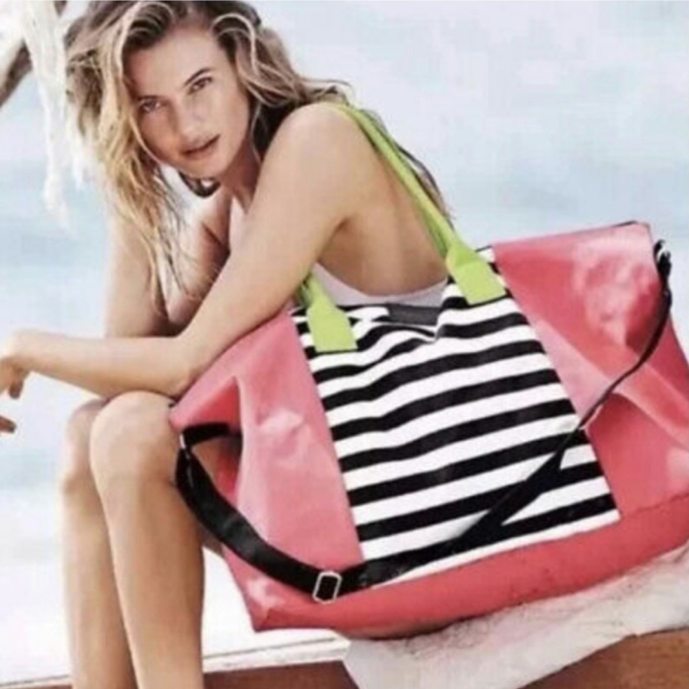 Victorias Secret Retro Weekend Duffel Beach Travel Tote